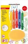 Eberhard Faber 524105 - Badkreide Set, 5 Badewannenstifte und Schwamm,...