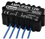 Kemo M032N robuster Universal-Verst&auml;rker 12 W. Feuchtigkeits- und r&uuml;ttelfest.