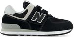 New Balance Jungen 574 Sneaker, Schwarz, 32.5 EU