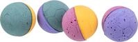 TRIXIE weicher Schaumstoff-Gummi-Ball, &oslash; 3,5 cm, 4 St&uuml;ck, bunt