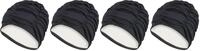 Fashy Badehaube aus Polyester, Turban schwarz Schwarz