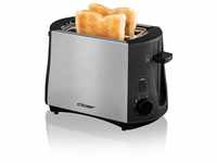 Cloer 3419 Toaster für 2 Toastscheiben, 825 W, integrierter Brötchenaufsatz,