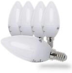 B.K.Licht - 5er Set LED Lampe E14 mit warmwei&szlig;er Lichtfarbe, 5 Watt, 470...