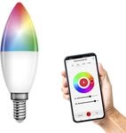 EMOS GoSmart - Smart Home RGB LED-Lampe Kerze mit App - E14 - dimmbar,...