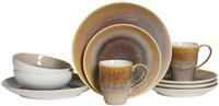 CreaTable, 25864, Serie Caldera Sand, 8-teiliges Geschirrset f&uuml;r 2 Personen,