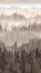 Livingwalls Travel Styles Vliestapete - Waldtapete in Braun und Beige -