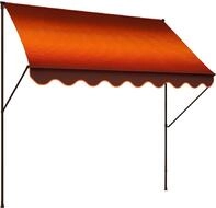 ANGERER Klemmmarkise Exklusiv orange-braun, 250 cm