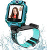 OKYUK 4G Kinder-Smartwatch, Smartwatch-Telefon mit 360° drehbar, GPS-Tracker,