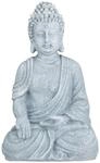 Relaxdays Buddha Figur sitzend, 40 cm hoch, Feng Shui Deko, wetterfest &...
