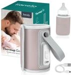 LIONELO Thermup Go Tragbarer Babyflaschenw&auml;rmer USB-C, Flaschenw&auml;rmer Unterwegs &