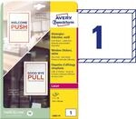 AVERY Zweckform L9002-10 Hinterglas Etiketten (20 innenklebende...