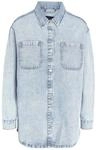 Noisy may Damen Jeansjacke Oversize Denim &Uuml;bergangsjacke Dropped Shoulder Shacket
