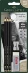 FABER-CASTELL - Bleistifte Set Pitt Graphite Matt, 5-teilig | Mit extra matten