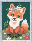 Ravensburger CreArt Blumiger Fuchs - Malen nach Zahlen ab 9 Jahre | Mit Glitzer,