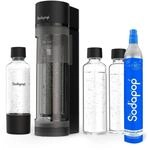 Sodapop Wassersprudler Logan Starterset mit CO₂-Zylinder, inkl. 2 Glasflaschen (850