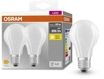 Osram BASE CLASSIC A GLFR 60 LED-Lampe mit Sockel E27, Kolbenform, Doppelpack,...