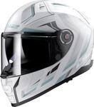 LS2, Integraler Motorradhelm VECTOR II ALIZER Matt White Silver, M