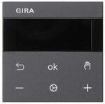 Gira 539428 System 3000 Raumtemperaturregler BT, System 55, anthrazit