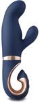 Gvibe &ndash; Gentley Rabbit Vibrator, Blau/Gold, &Oslash; 3.2x19.9 cm