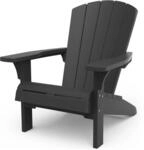 Keter Alpine Adirondack Chair, Outdoor Gartenstuhl aus Kunststoff mit