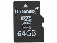 Intenso microSDXC 64GB Class 10 Speicherkarte inkl. SD-Adapter, schwarz