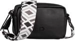 TOM TAILOR Denim Mena Damen Umh&auml;ngetasche Handtasche Mittelgro&szlig; Schwarz