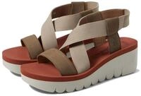 Fly London Damen YABI922FLY Sandal, Military/BEIGE/Brick, 42 EU