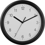 TFA Dostmann Wanduhr 60.3064.01, leises Sweep Uhrwerk, modernes klassisches