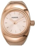FOSSIL Ring Watch f&uuml;r Damen, Quarz-Zweizeigerwerk mit Edelstahlarmband