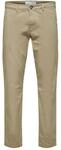 SELETED Homme Herren Slhslim-new Miles 175 Flex Pants W Chino, Greige, 32W / 34L EU