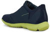 Geox U Nebula B Sneaker, Navy/Lime, 39 EU