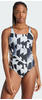 adidas Women's 3-Stripes Graphic Swimsuit Badeanzug, Black, 34