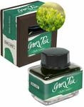 ONLINE Duft-Tinte Green Tea, Tintenglas Gr&uuml;n 15ml, bunte F&uuml;llertinte f&uuml;r