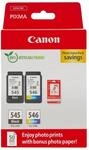 Canon PG-545 + CL-546 FINE Original Druckerpatronen + Fotopapier | 8ml + 9ml...