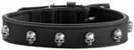 HUNTER Hundehalsband Tijuana, Farbe: schwarz, hochwertiges Rindsleder, weich
