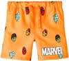 name it Boy's NKMMAG Marvel Swimshorts MAR Badeshorts, Orange Pop, 140