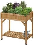 VegTrug Kr&auml;utergarten Hochbeet - Natural - 78x58x80 cm - 8 Pflanztaschen 