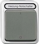 Schneider Electric Merten Aquastar Heizungs-Notschalter mit Kontrolllicht, 3-polig,