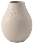 Villeroy & Boch - Manufacture Collier sand, hohe Vase Perle, 20 cm, Premium