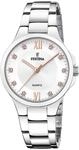 Festina Damen Uhr Analog Edelstahl 316L Silber - Quarzwerk - Mineralglas