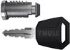 Thule 450800 One-Key 8 System 8 Pack, silber/schwarz