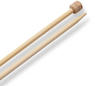 Prym 222109-1 Stricknadeln aus Bambus, 33 cm, 9,00 mm, Holzfarben, 9 mm