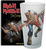 KKL Iron Maiden Trooper Unisex Weißbierglas, Glas,