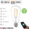 EGLO connect.z Smart-Home LED Leuchtmittel E27, ST64, ZigBee, App und...