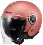 LS2, Jet-Motorradhelm CLASSY SOLID Gold Pink, XXL