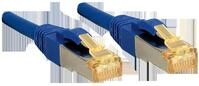 LINDY Cat.7 S/FTP PIMF LSOH, blau, 0,3m Patchkabel