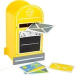 small foot Spielzeug Briefkasten aus Holz, inkl. Postkarten und Kreide,
