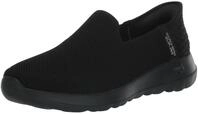 Skechers Go Walk Joy Vela Damen-Sneaker zum Reinschl&uuml;pfen, Schwarz, 41 EU