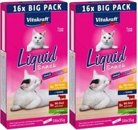 Vitakraft Liquid Snack, Katzen Leckerli, Katzensnack cremig, mit Rind, mit...