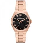 Michael Kors Lennox Watch f&uuml;r Damen, ros&eacute;goldenes Quarz-Dreizeigerwerk mit